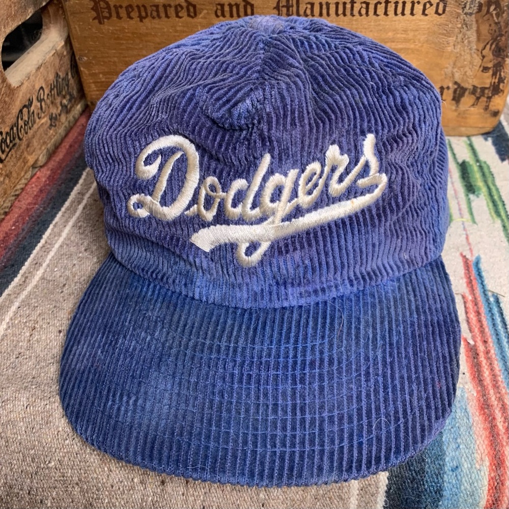 Vintage Corduroy Dodgers Baseball Cap - Hat - Picture 5 of 8